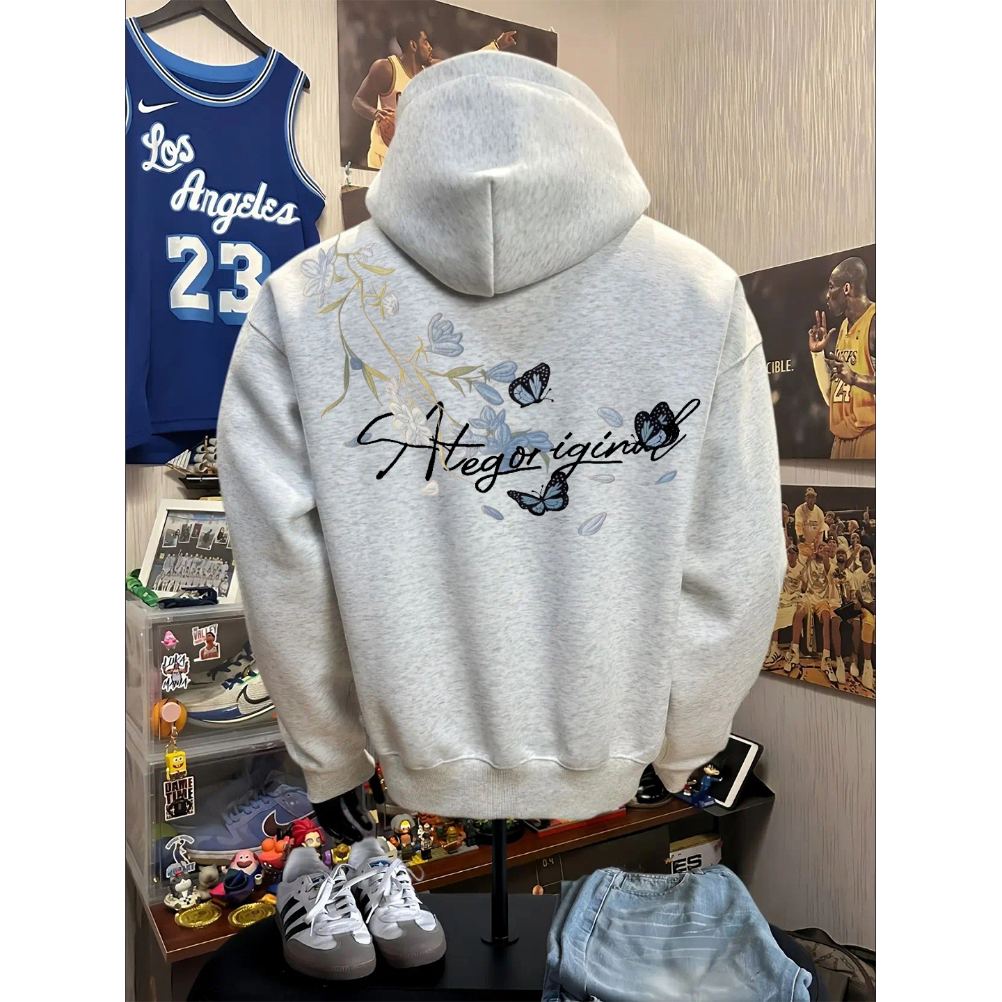 大码300斤设计感小众连帽卫衣