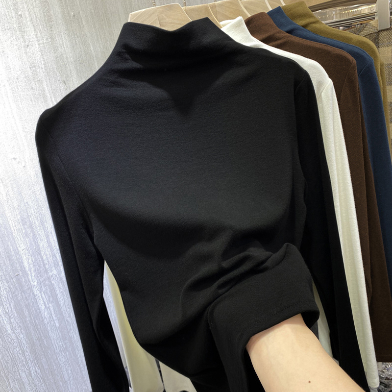 大码300斤双面德绒打底衫男女秋