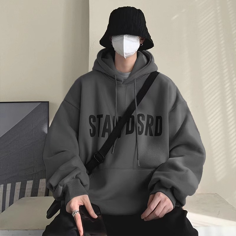 特大码300斤纯棉连帽卫衣男春秋