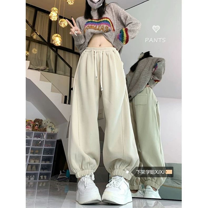 特大码300斤运动卫裤男女秋冬季