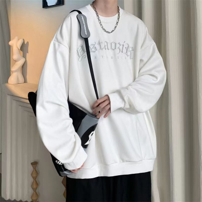 大码300斤麂皮绒刺绣卫衣打底衫