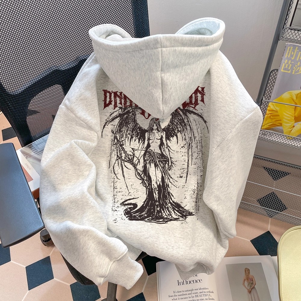 特大码300斤连帽卫衣女秋冬