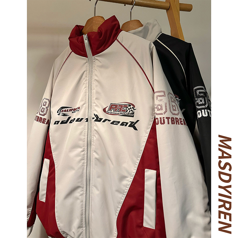 特大码300斤美式复古机车服