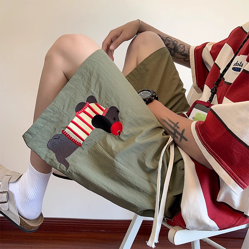 特大码300斤腊肠狗运动短裤男女夏季薄款宽松直筒速干沙滩五分裤2,男装,短裤,淘宝优惠券,粉丝福利购,淘宝优惠卷