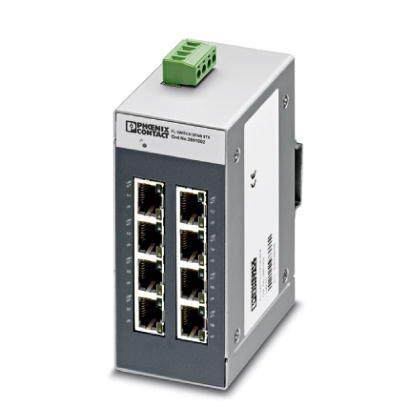 菲尼克斯以太网交换机FL SWITCH SFNB 8TX 2891002自动检测交叉