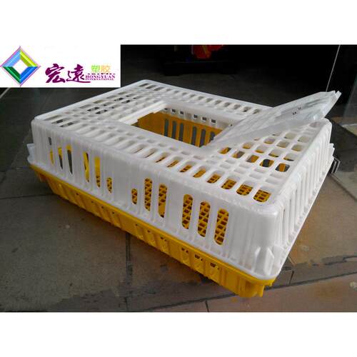 鸡笼弹簧小门/塑料鸡笼成鸡周转筐运输笼宠物笼兔笼大号鸽子笼子