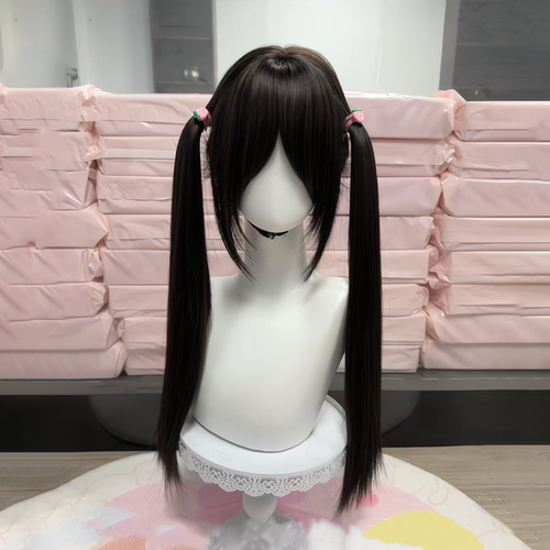 纤韵佳人假发女全头套新品长款60cm直发八字刘海蓬松整顶自然jk