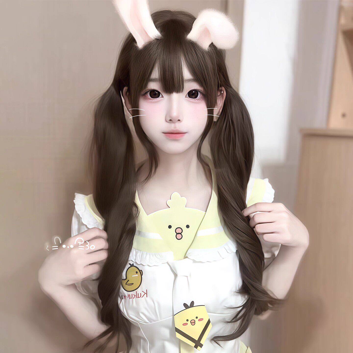 纤韵佳人假发女冷棕色70cm大波浪卷lolita甜妹jk日常长卷发全头套