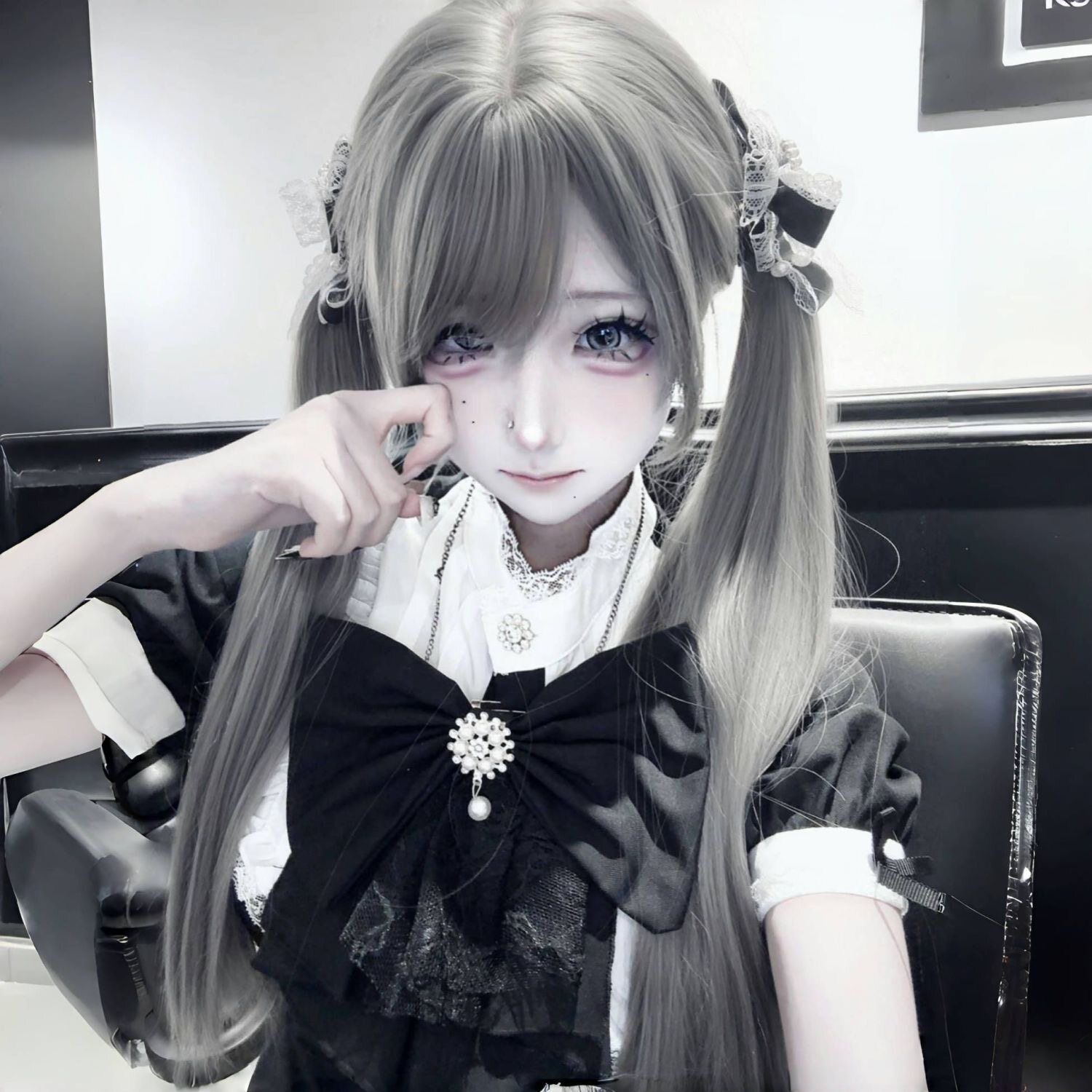 【银色梦境】纤韵佳人假发女长发lolita银灰色cos漫画感jk长直发