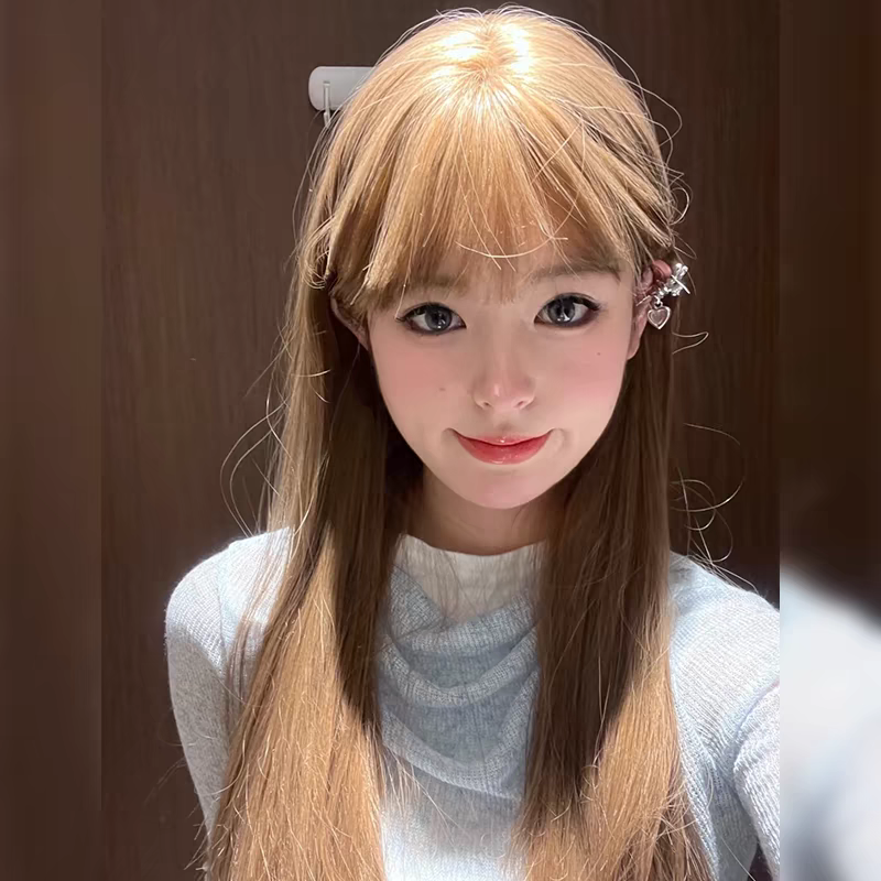 纤韵假发女长发显白自然香槟色