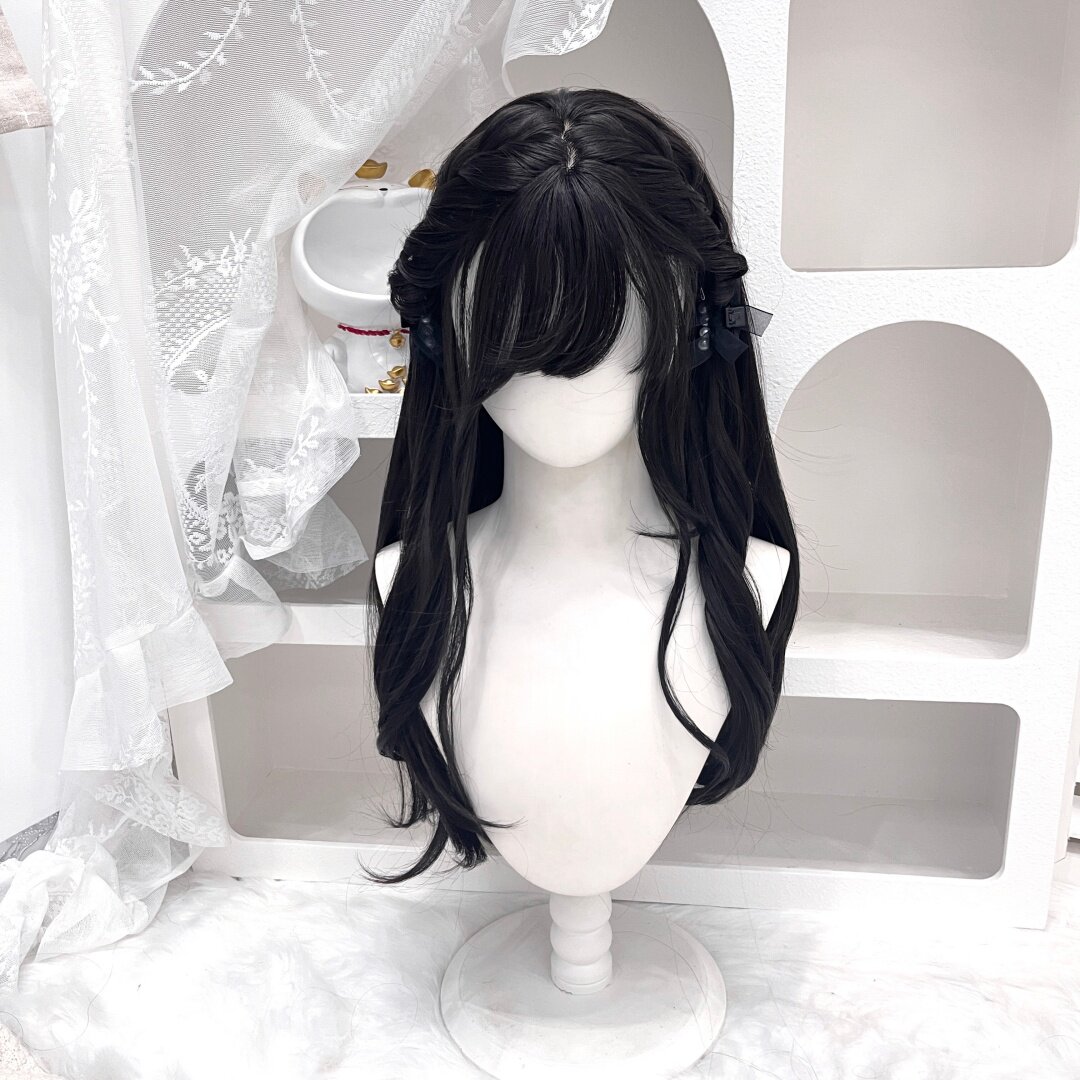 【甜美辫发型扎好】纤韵佳人假发女日常黑棕色大波浪Lolita全头套