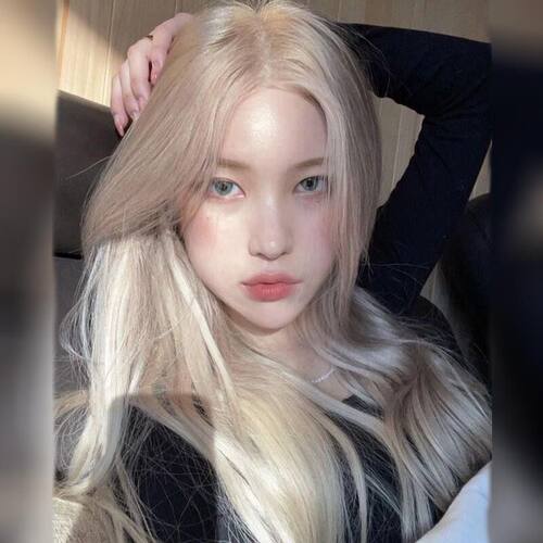 中分假发女长发女团rose同