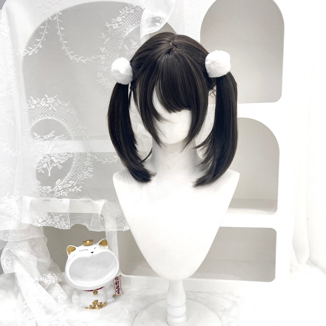 【呆萌学妹】短发假发女自然日常整顶甜美中长锁骨发假发全头套女