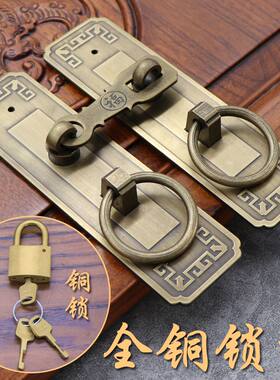 铜匠兄弟黄铜拉环大门仿古
