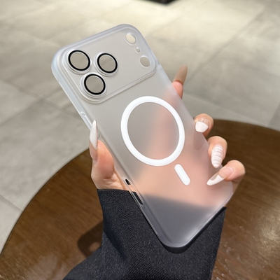 雾面磨砂透明适用iPhone17promax手机壳苹果17Air新款磁吸充电16pro镜头全包15简约12超薄14plus裸感13保护套