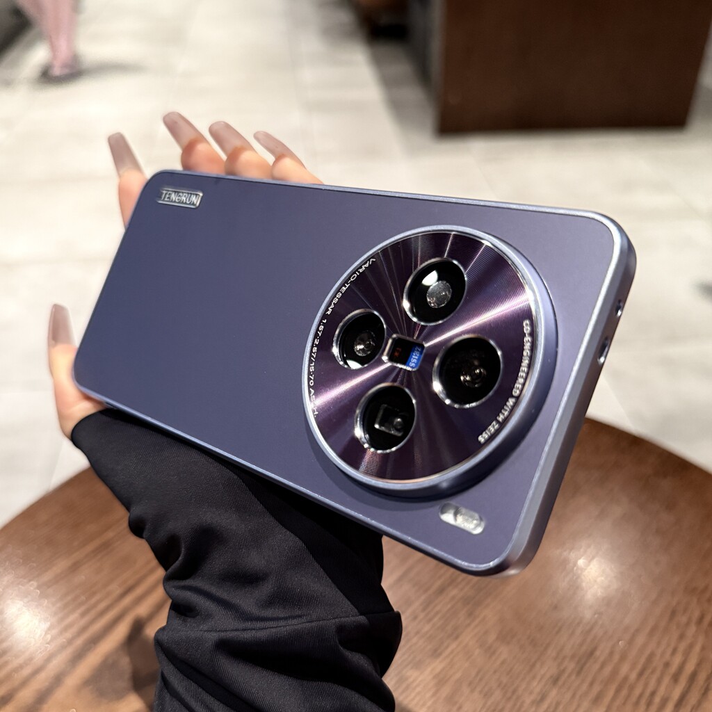 金属镜头保护适用vivox200pro手机壳x200女新款x100s全包X100 Ultra暗紫色磨砂x80简约高级x90pro+防摔套mini
