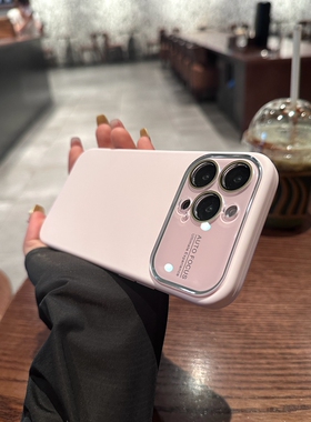 大视窗适用苹果17手机壳16promax新款iPhone17promax液态硅胶15pro少女粉16promax纯色13pm全包镜头12防摔14