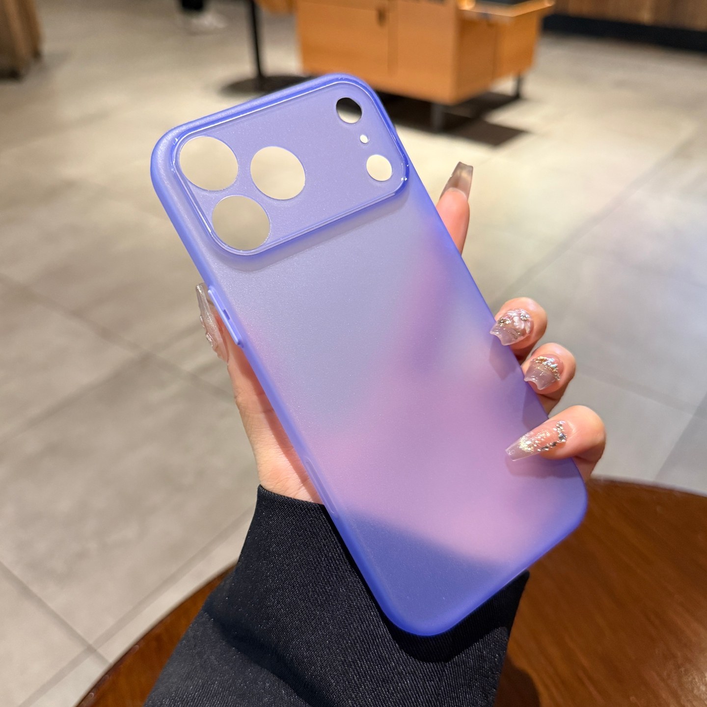 超薄磨砂透明淡紫色适用iphone17手机壳17promax苹果16pro新款Air软硅胶15防指纹13情侣12高级14女plus保护套