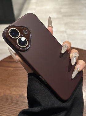 适用苹果17promax手机壳iphone17新款磨砂16pro带镜头膜15树莓子色14plus高级感13全包超薄12情侣17Air保护套