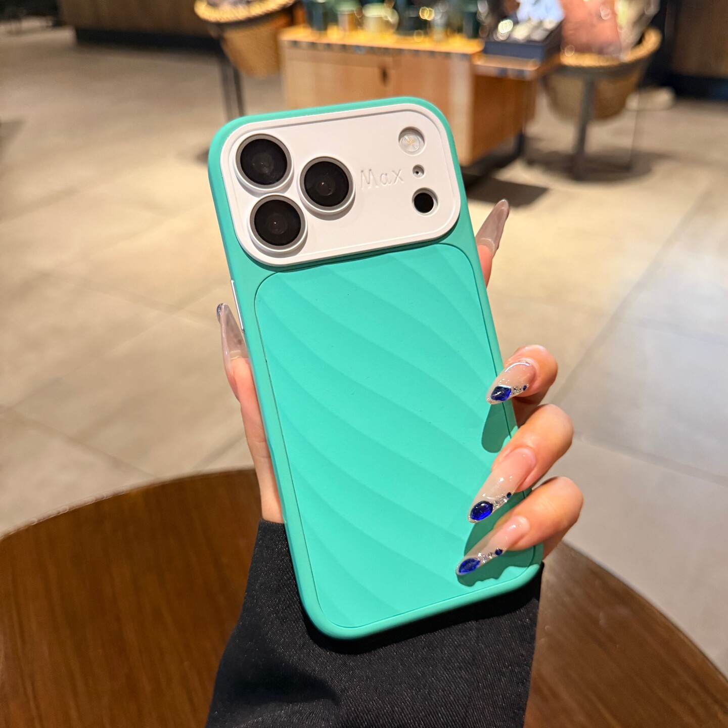 适用iphone17手机壳苹果18promax新款液态硅胶翡翠绿16pro水波纹15情侣高级14秒变大视窗镜头全包13保护套女