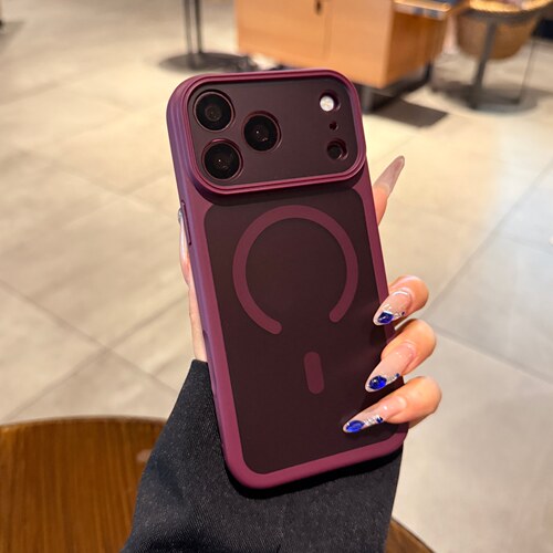 适用苹果18promax手机壳iPhone17磁吸新款樱桃红色16pro肤感磨砂15情侣高级感14plus防指纹13P防摔保护套男女