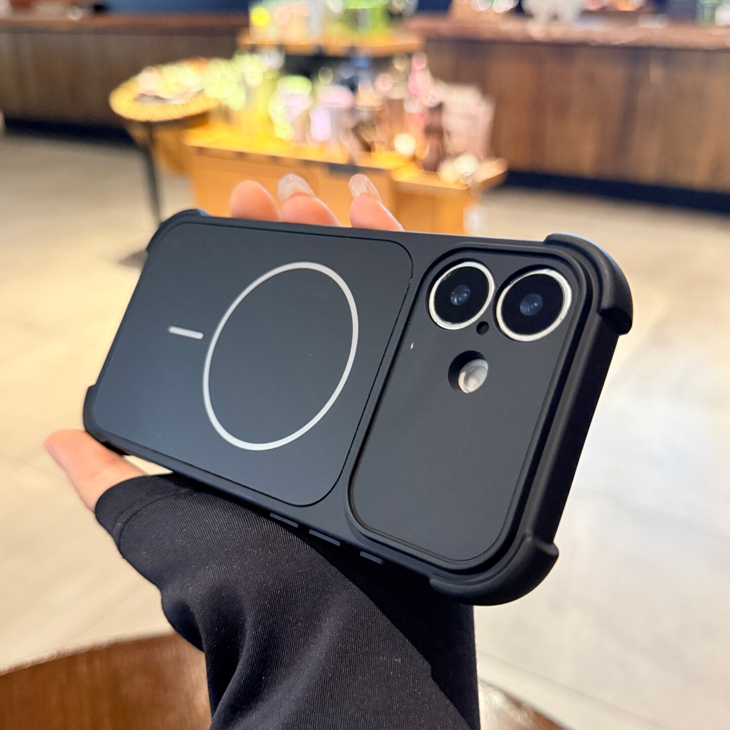 带镜头膜贴适用iPhone17磁吸手机壳苹果16promax新款磨砂黑色14四角防摔15pro大视窗13高级12全包硅胶保护套