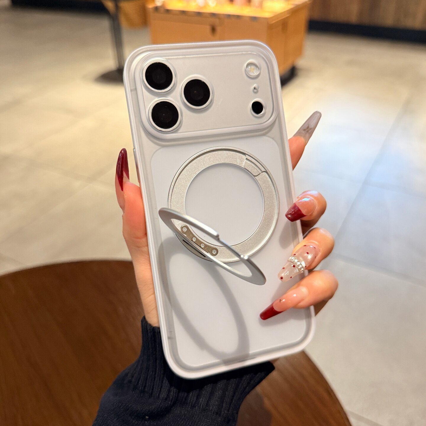 带旋转磁吸支架适用iPhone17手机壳17promax苹果16