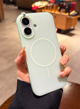 果冻半透明磨砂适用iphone17手机壳苹果16pro肤感液态Magsafe新款草绿色15promax细圈磁吸14情侣13硅胶保护套