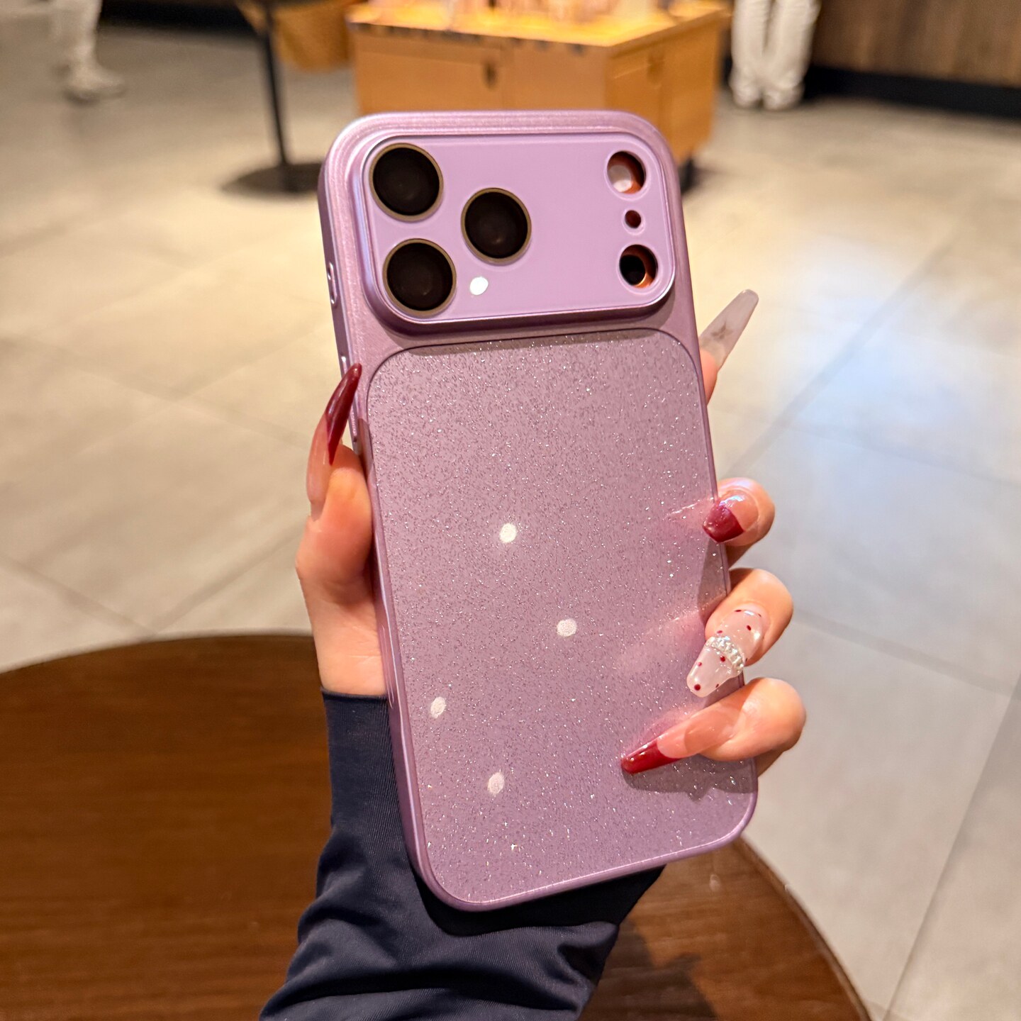 适用iphone17苹果17promax手机壳16Pro新款紫色闪粉15ProMax秒变17大视窗14高级感轻奢女13保护套独特超好看