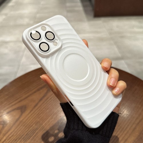 白色波漾壳明星同款适用iPhone16promax手机壳新款自带镜头膜13苹果15pro简约高级感ins网红14全包保护套男女