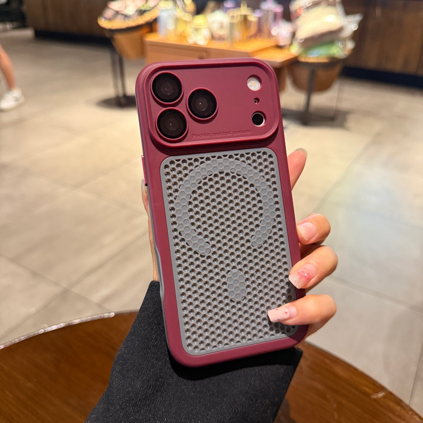 散热蜂窝Magsafe磁吸适用iPhone17手机壳苹果18promax新款16pro大视窗13酒红灰撞色14Plus情侣15高级12保护套