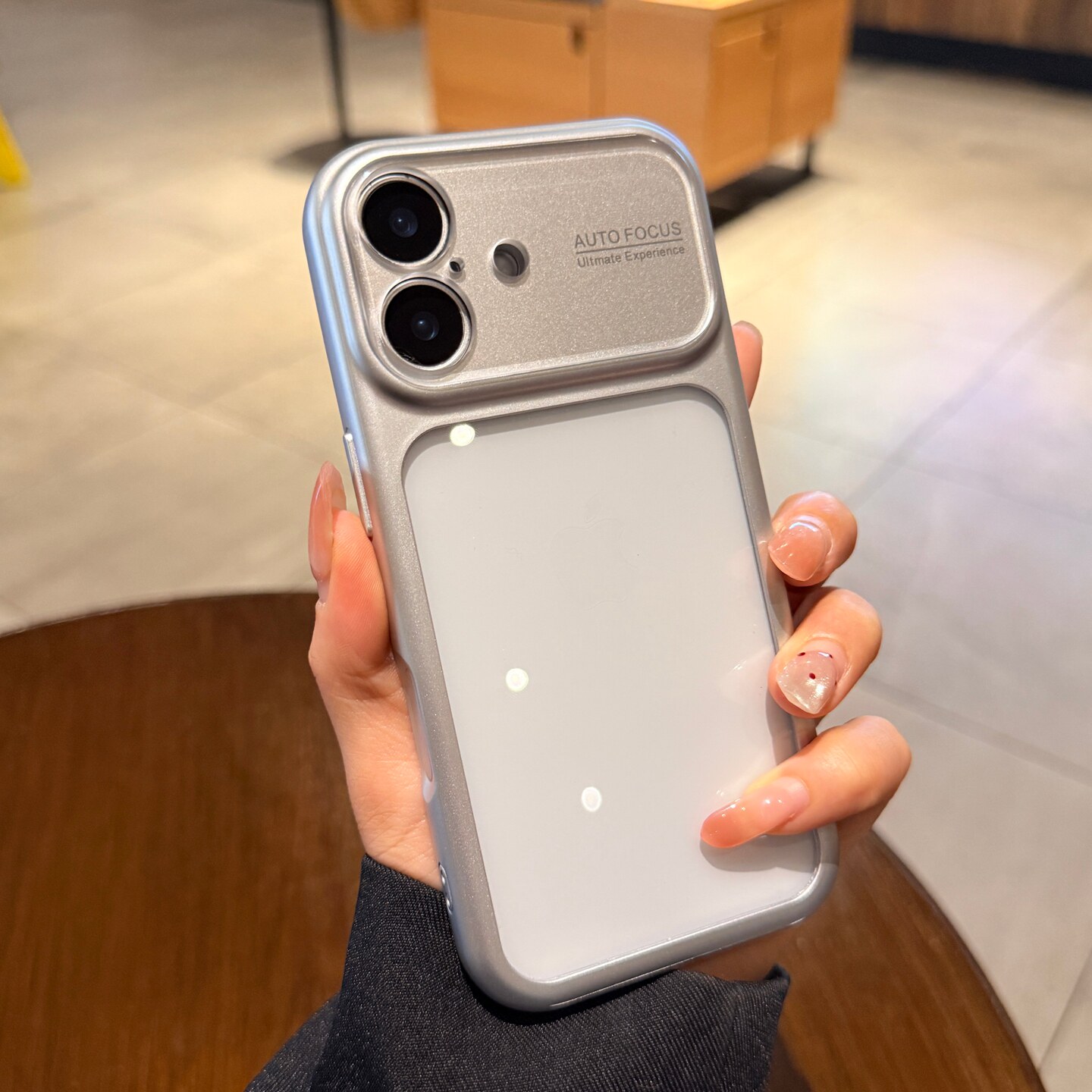 【大视窗镜头】适用苹果17promax手机壳iphone16ProMax新款银色边框透明外壳PM全包相机按键15保护套情侣高级