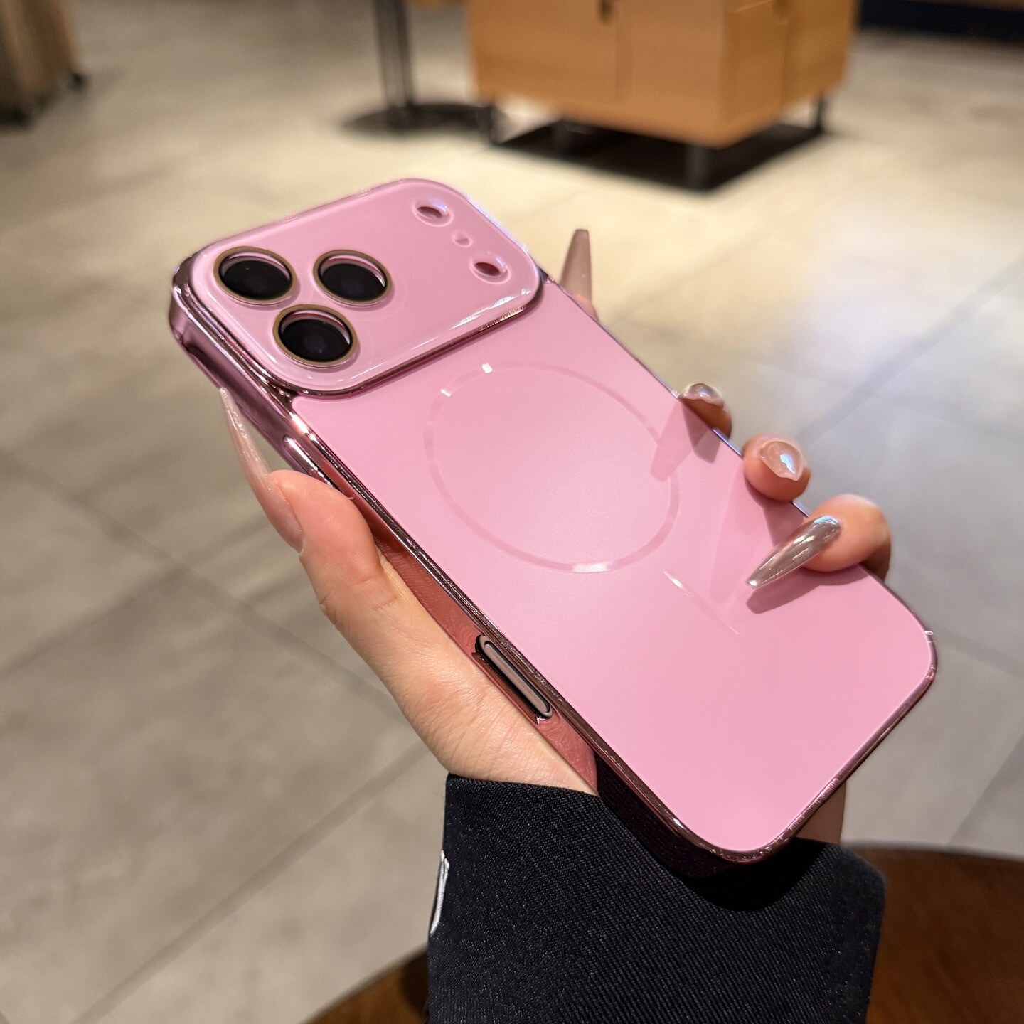 适用苹果17手机壳磁吸iphone17promax新款AG磨砂粉色16pro高级感电镀air秒变大视窗镜头膜全包14PM女15保护套