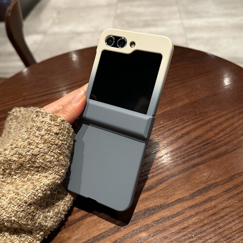 液态肤感磨砂适用三星zflip5手机壳Galaxy Z Flip6折叠屏zflip3全包防摔翻盖折叠ZFlip4代保护套简约渐变纯色