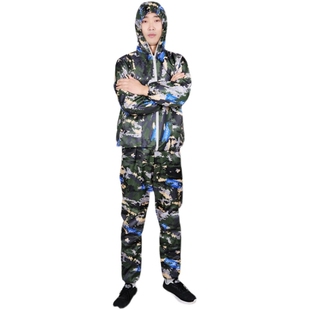 防尘劳保工作服裤子分体带帽防护罩衣耐磨耐脏装修喷漆防灰尘衣服