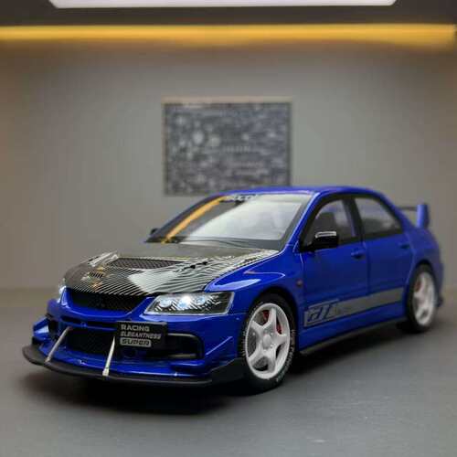 新款 合金1:24EVOIX9代改装版跑车儿童玩具车模型摆件