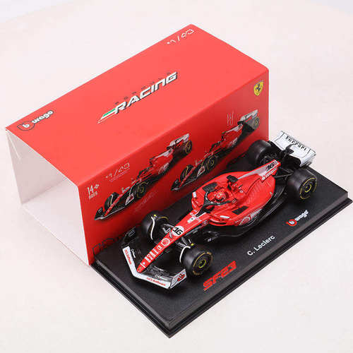 新款 1:43 20 SF23拉斯维加斯F1方程式赛车合金车模型