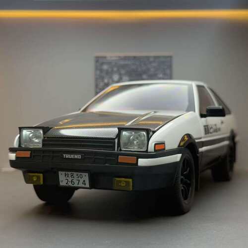 新款OK合金车模1:18丰田AE86汽车声光滑行儿童玩具车音效模型摆件