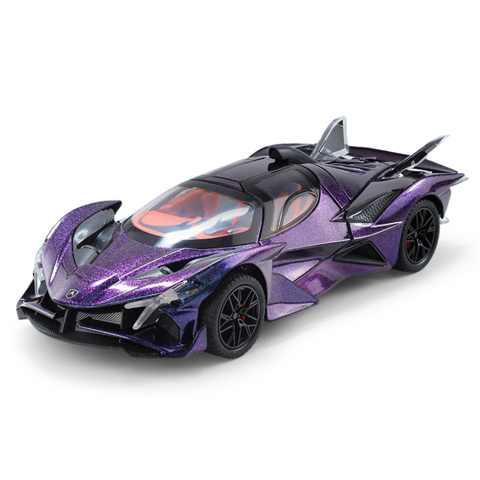 新款 1:24阿波罗太阳神合金仿真模型跑车灯光男孩玩具摆件直批