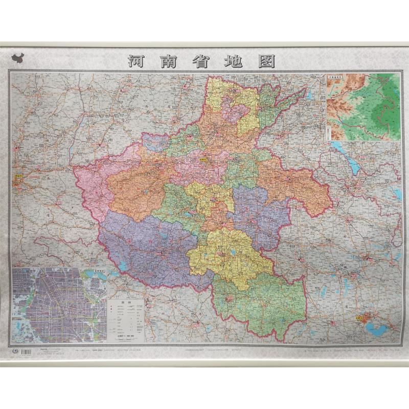 河南省地图 1:860000 芦仲进,杜秀荣,周涛 编 中国地图出版社