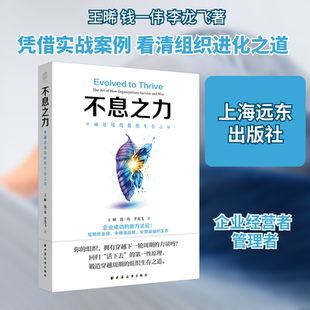 不息之力:穿越逆境的组织生存之道 王晞,钱一伟,李龙飞 著 著 上海远东出版社
