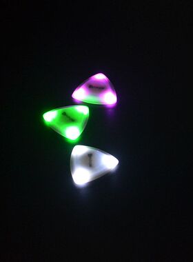 触感专利PICKPAL电发光速款木吉他贝斯弹片LED拨片尤克里里solo
