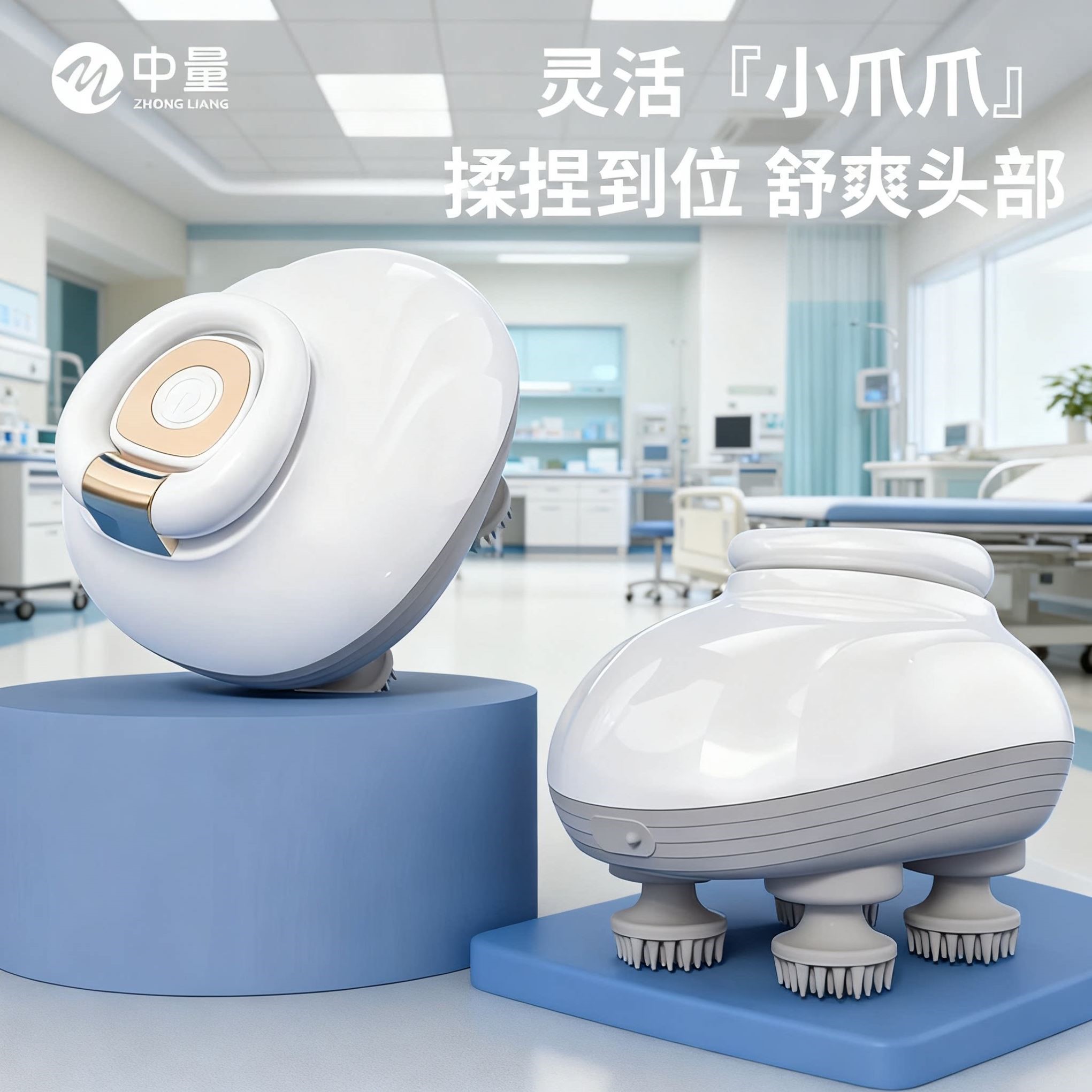 头部按摩器充电全自动疏通经络按头部手爪挠头灵魂提取器保健器材