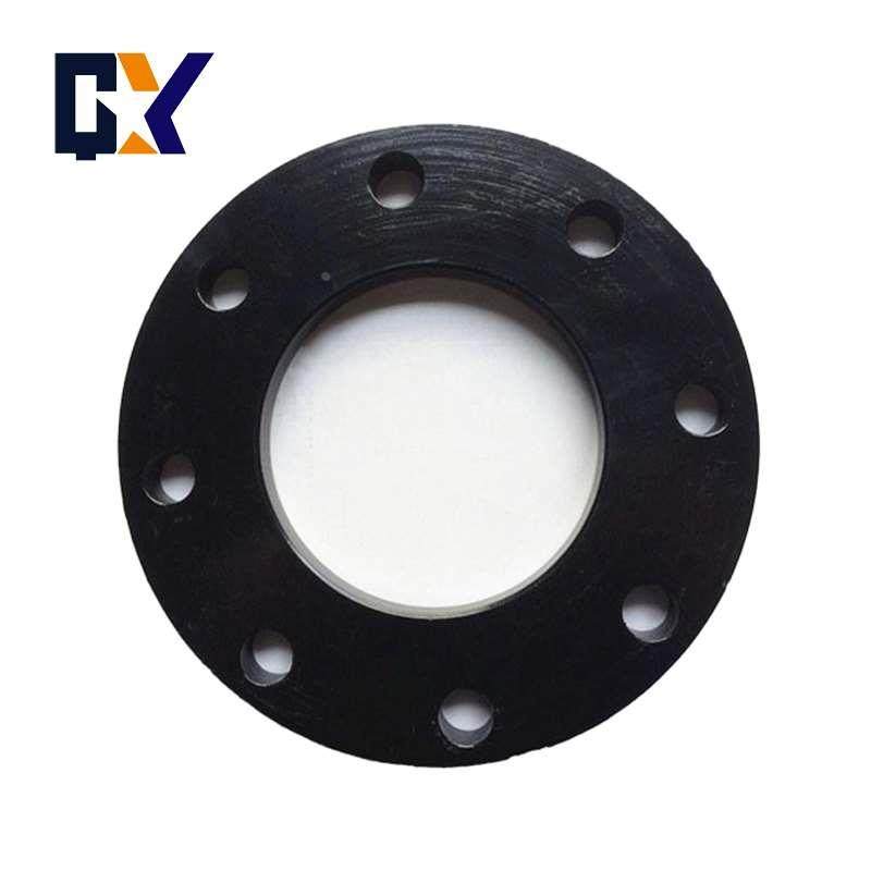 PE水管配件63铁法兰片75喷塑防腐法兰90对接接头螺栓和橡胶垫片