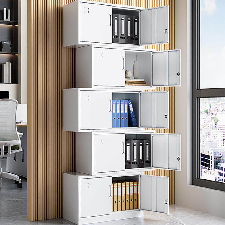 分体五节文件柜铁皮柜多层资料柜带锁财务凭证柜档案办公室储物柜