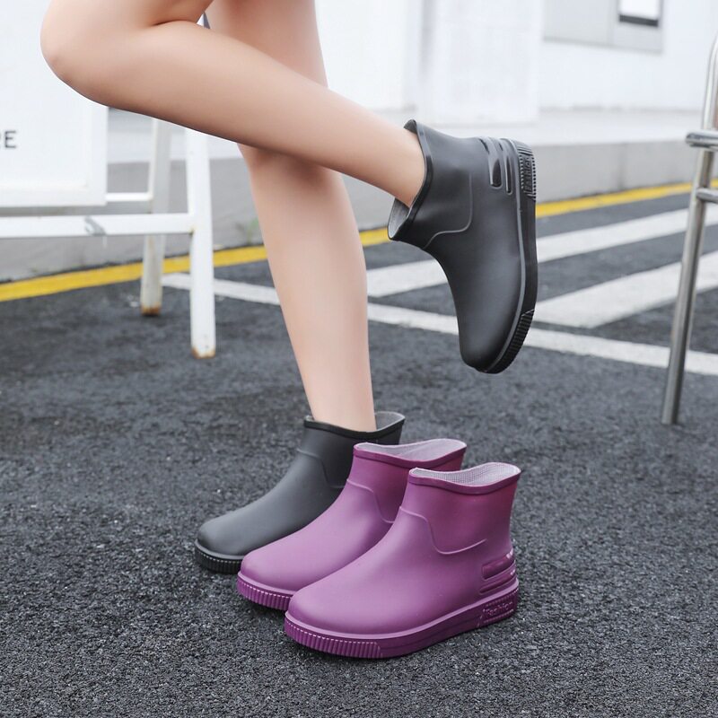 雨靴女低筒防滑时尚厨房