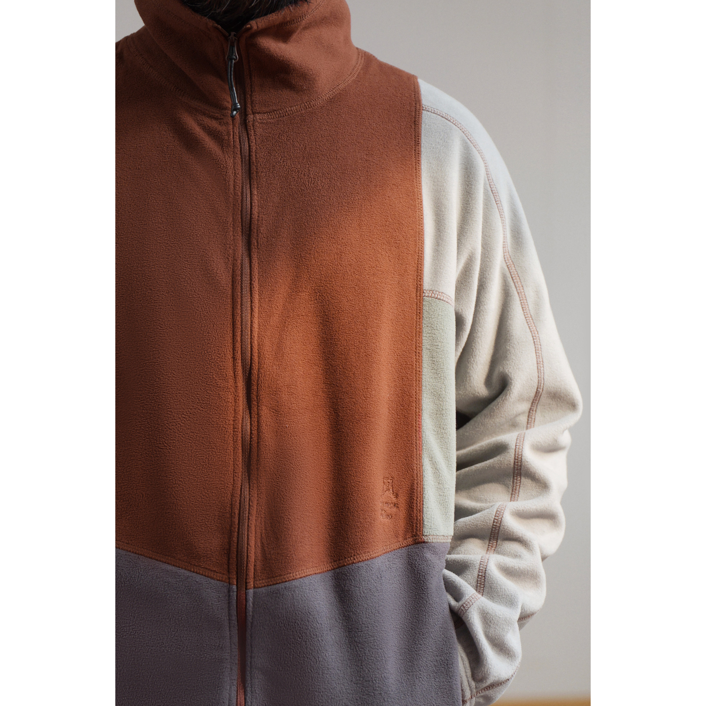 WtW 轻量拼接立领抓绒 micro fleece JKT
