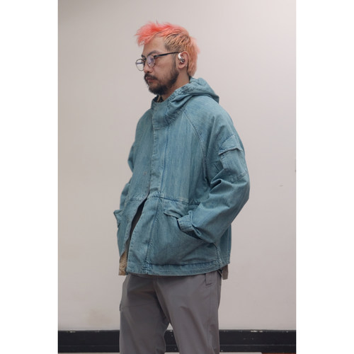 WtW 和纸混纺牛仔大件连帽夹克 Washi Denim ECWCS Jacket