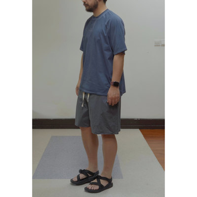 WtW 成衣染色速干防晒抗菌亨利领短Tee QuickDry Garment Dyeing