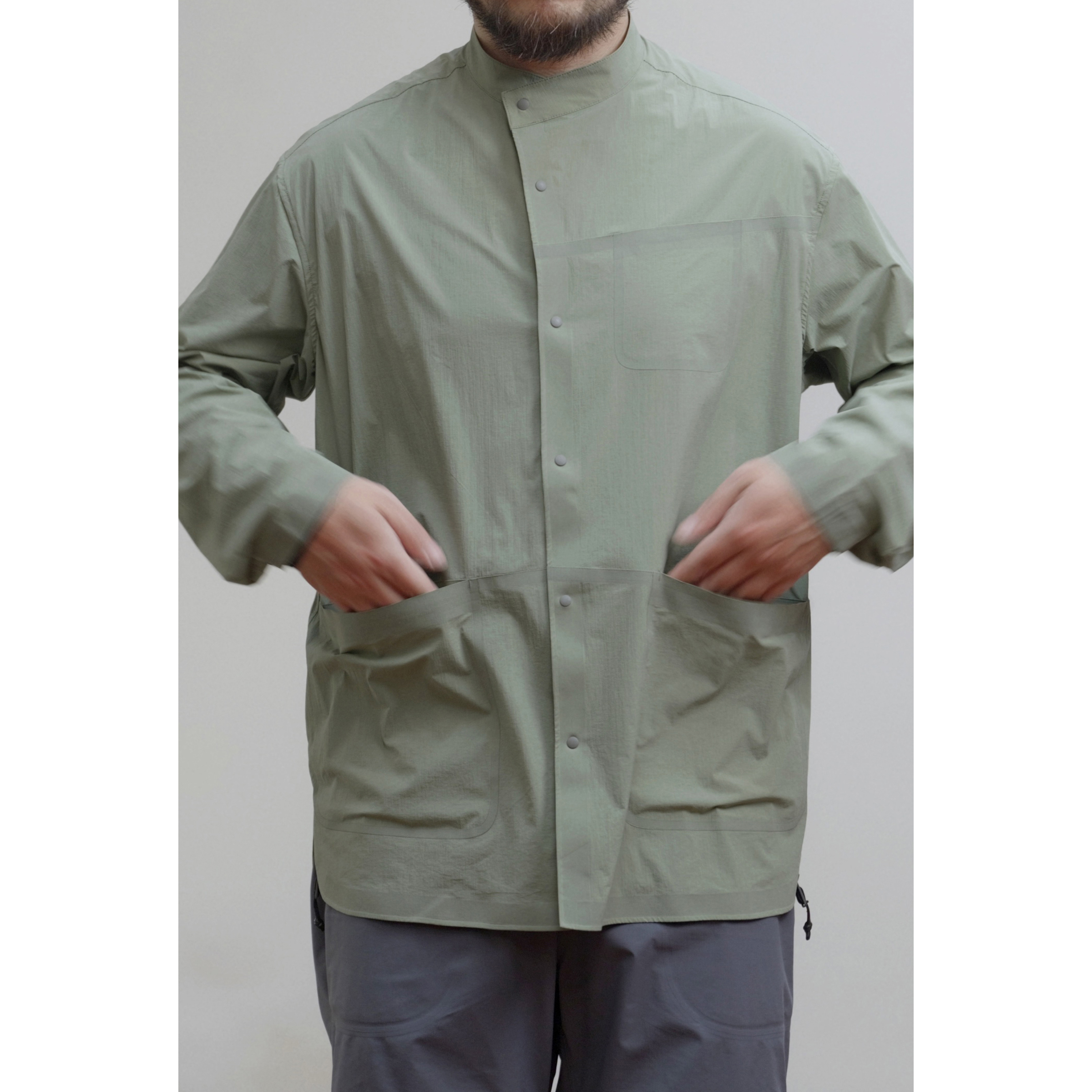 WtW 斜门襟无领中款防晒机能衬衫 UPF90+ LightWright Mid Shirt